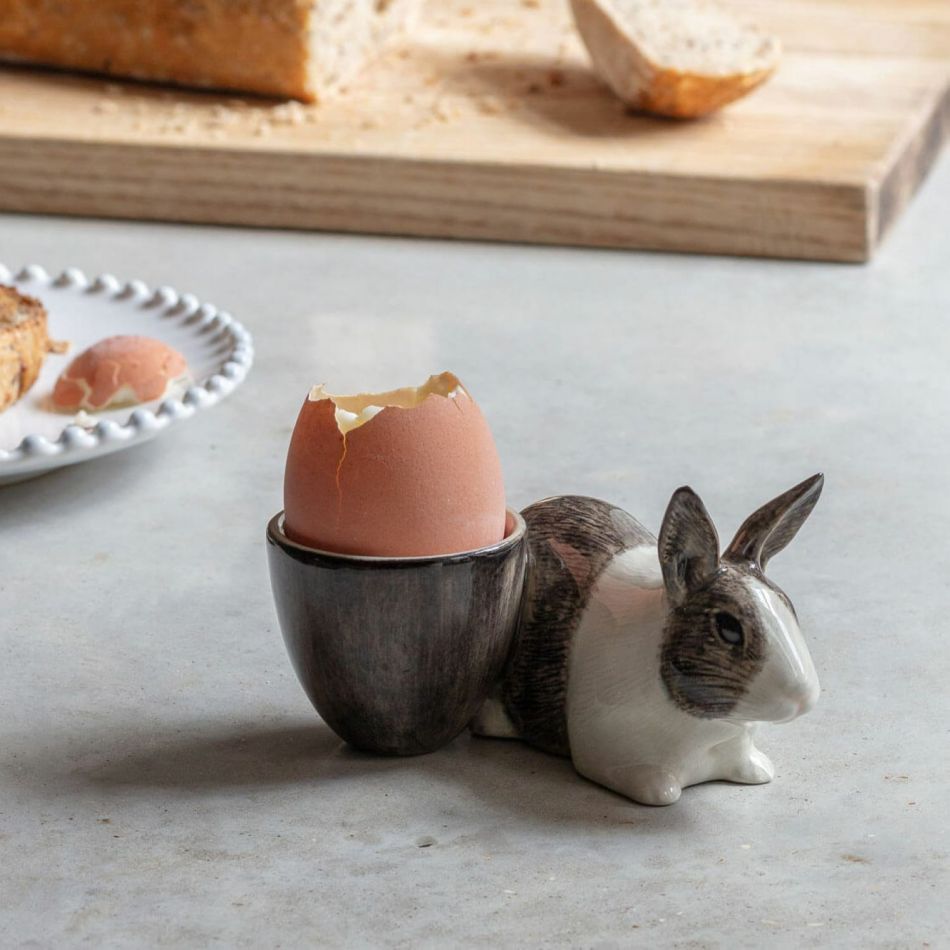 Grey Dutch Rabbit Egg Cup