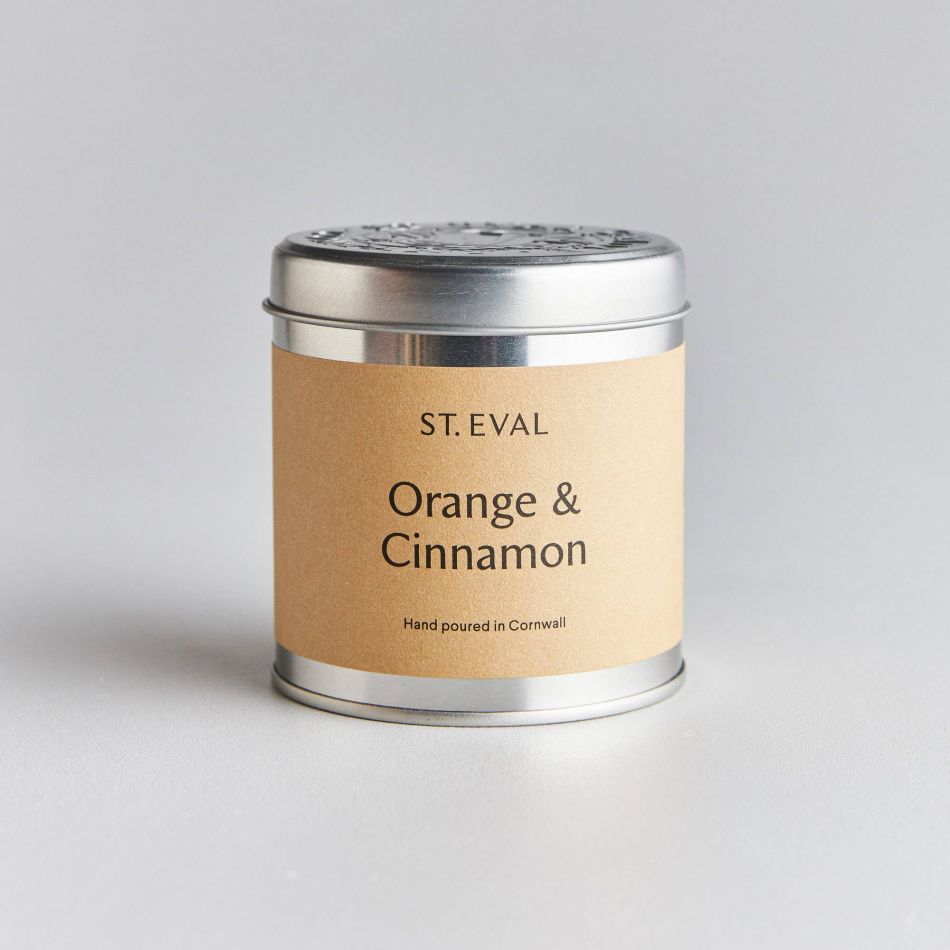 Orange and Cinnamon Tin Candle