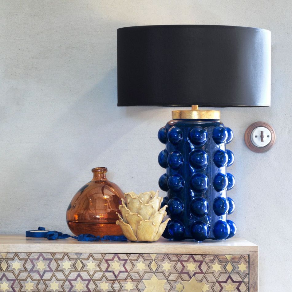 Deep Navy Bobble Table Lamp Graham, Navy Blue And Gold Table Lamps