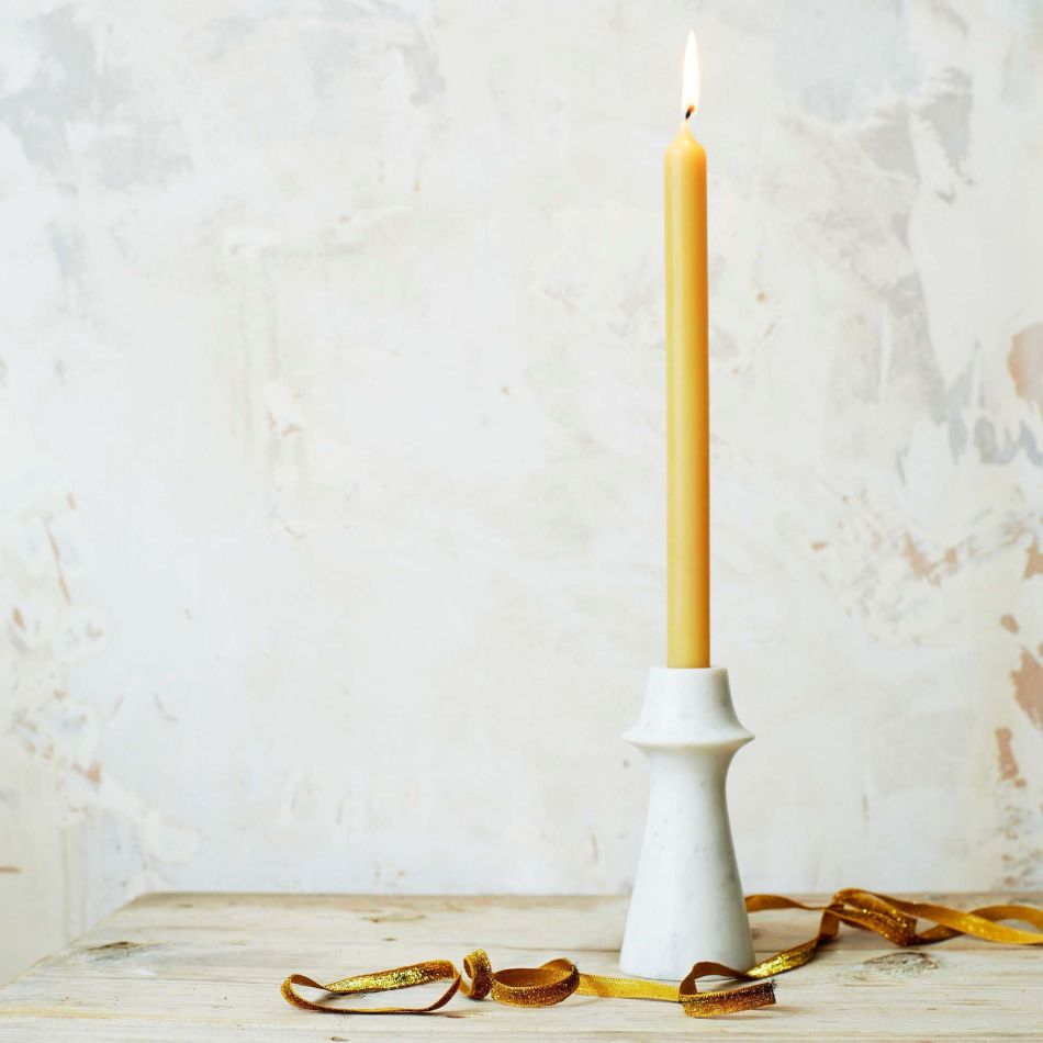 Large Tapered Marble Candle Holder