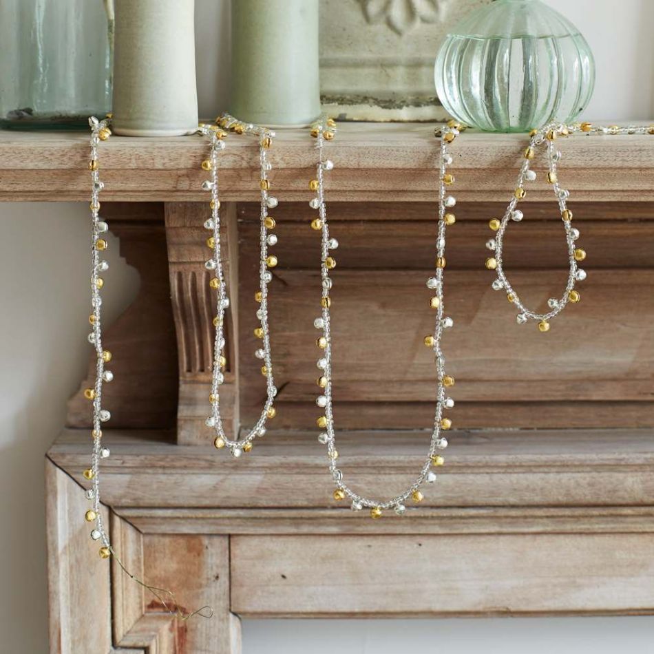 Silver And Gold Bell Garland