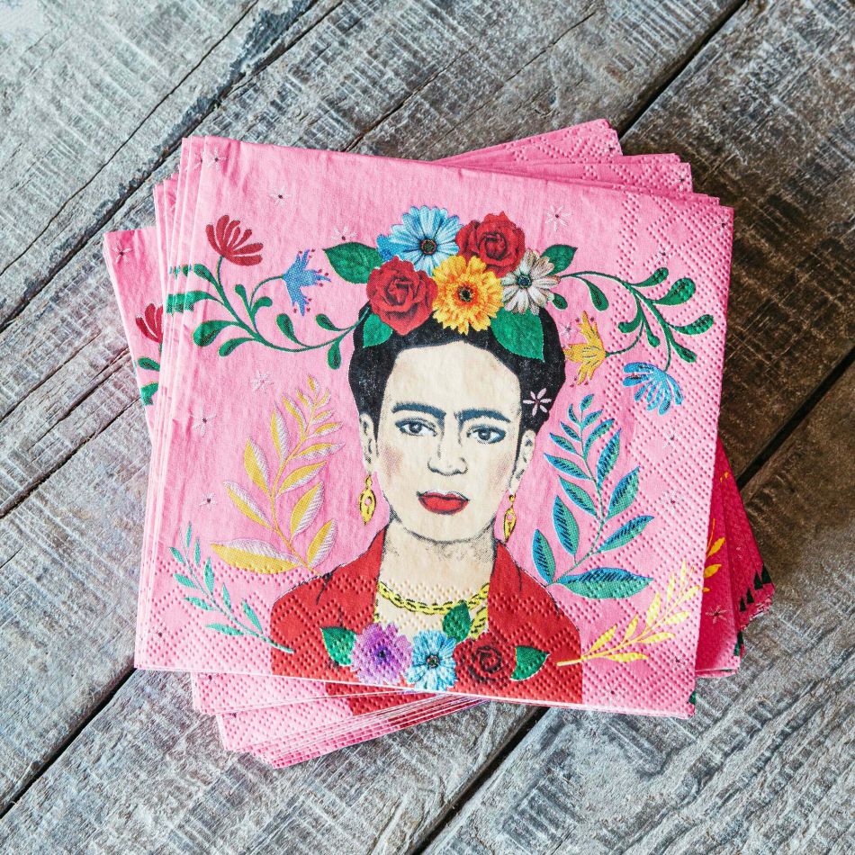 Set of Twenty Frida Paper Napkins