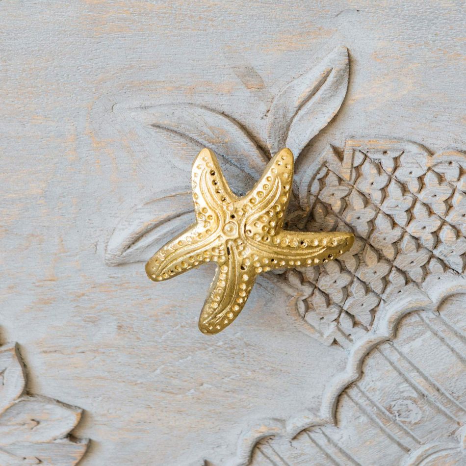 Starfish Gold Knob