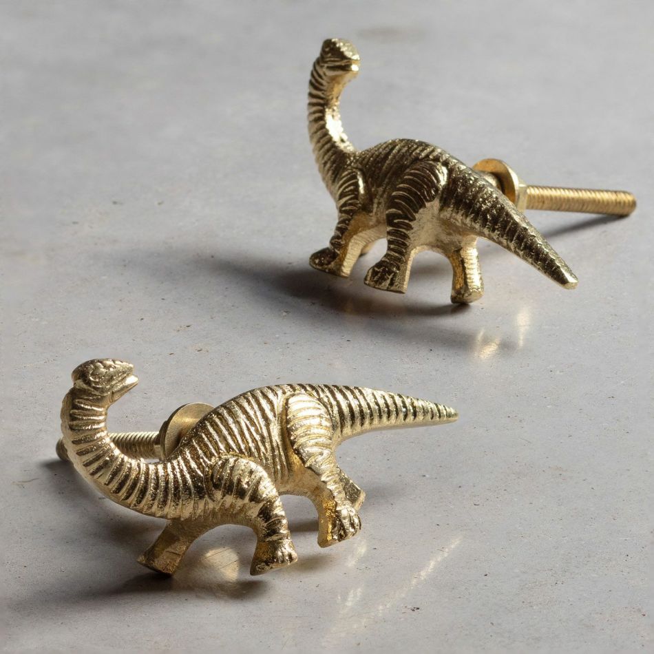 Gold Diplodocus Knob