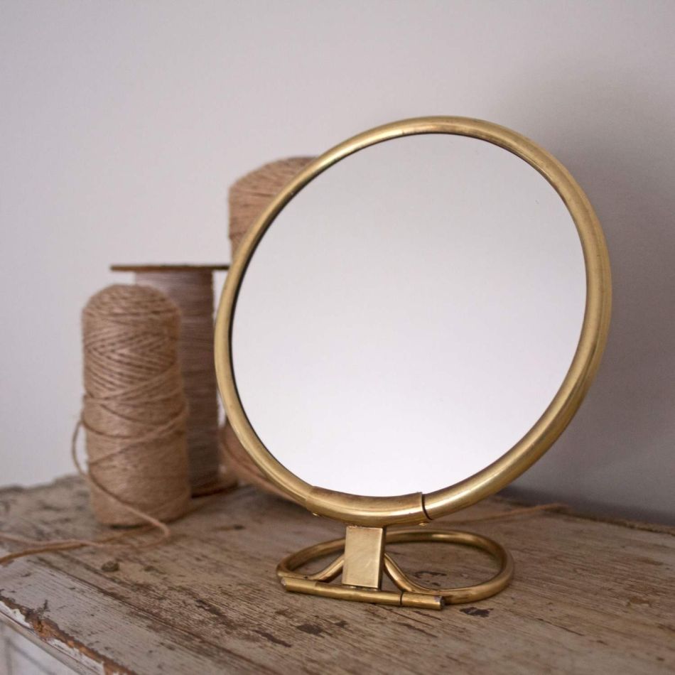 Otto Round Vanity Mirrors with Handle