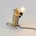 Gold Standing Mouse Lamp