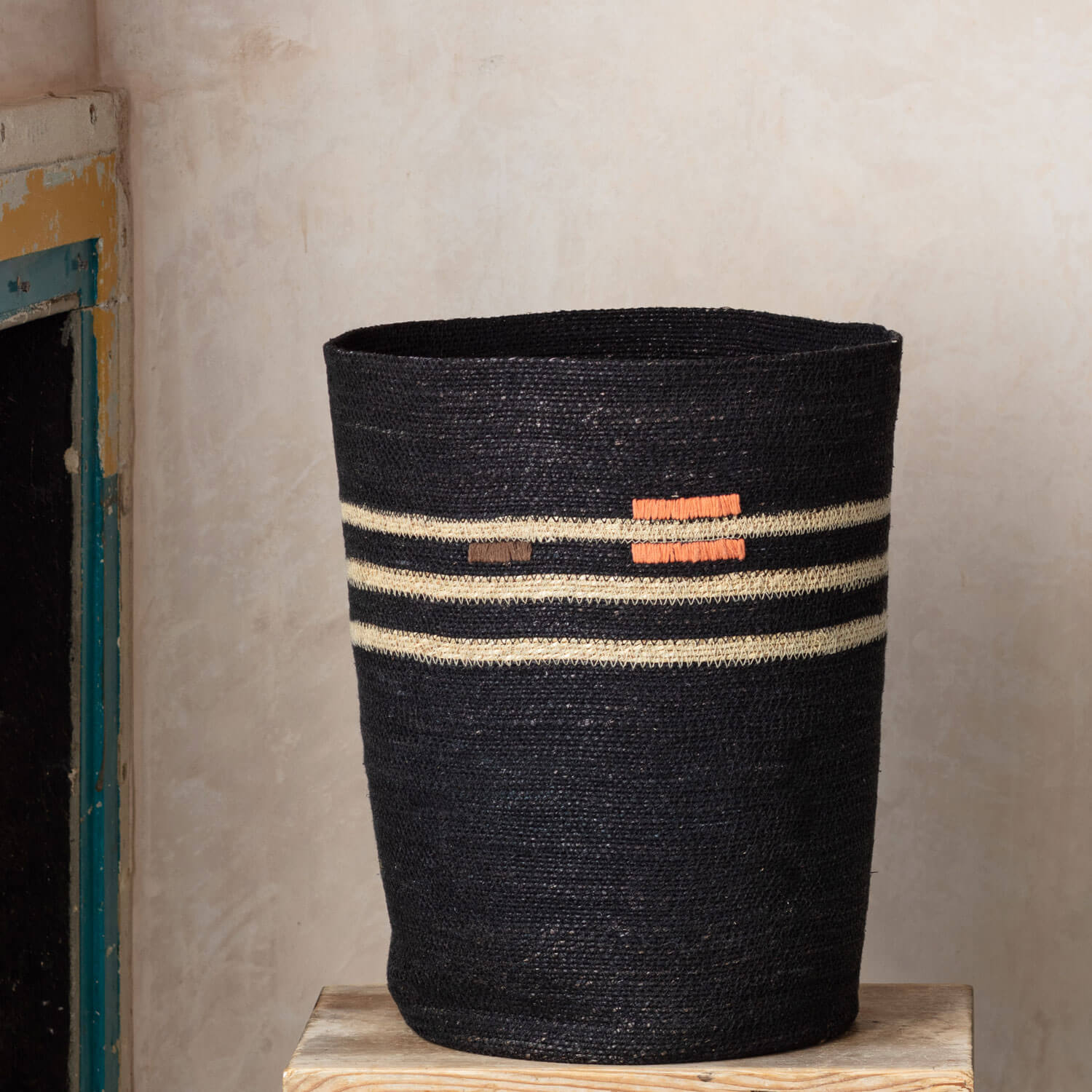 Read more about Graham and green striped black basket