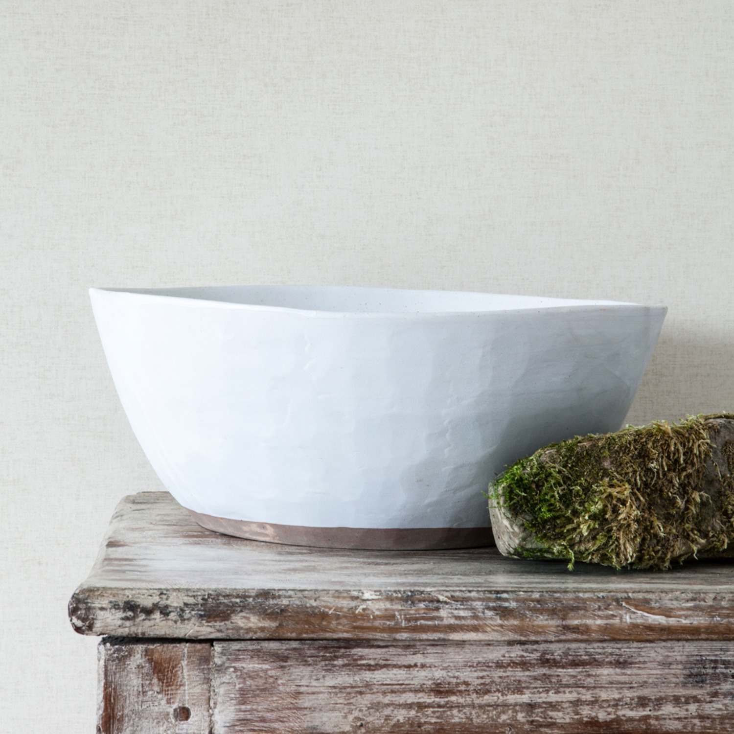 An image of Off White Organic Salad Bowl