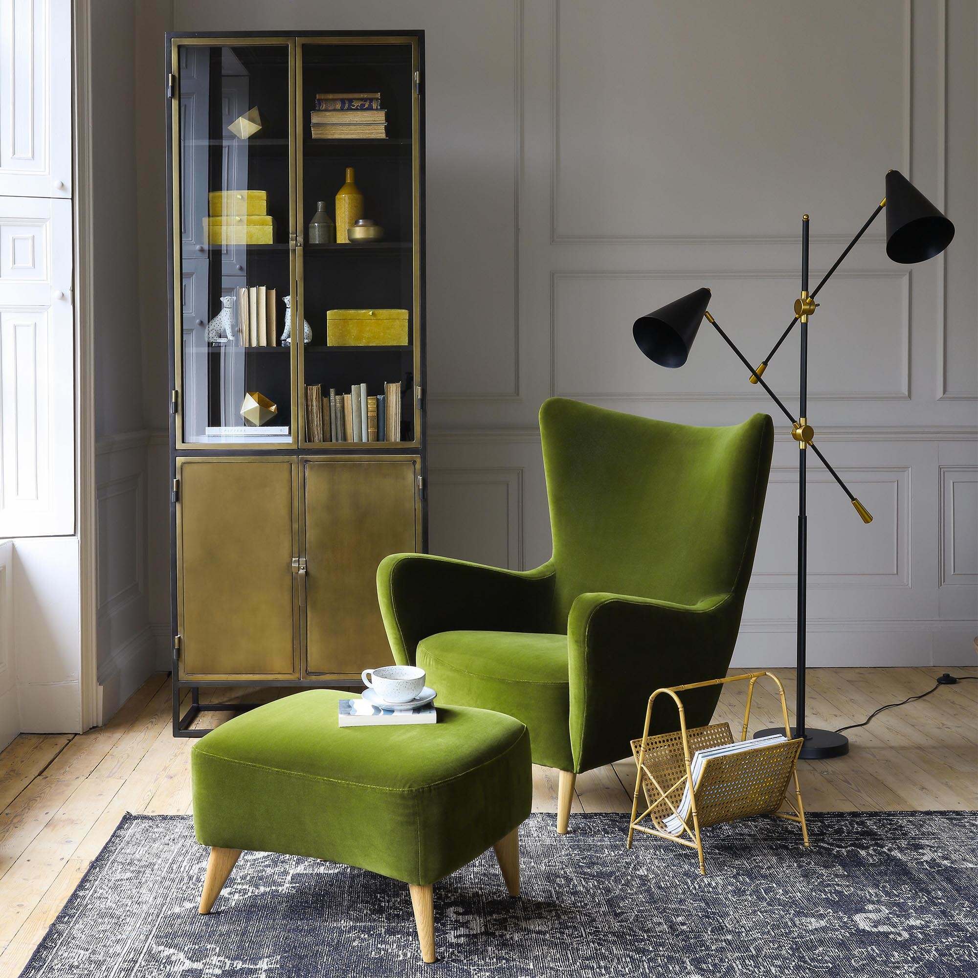 Photo of Graham and green elsa armchair - beige luxe chenille