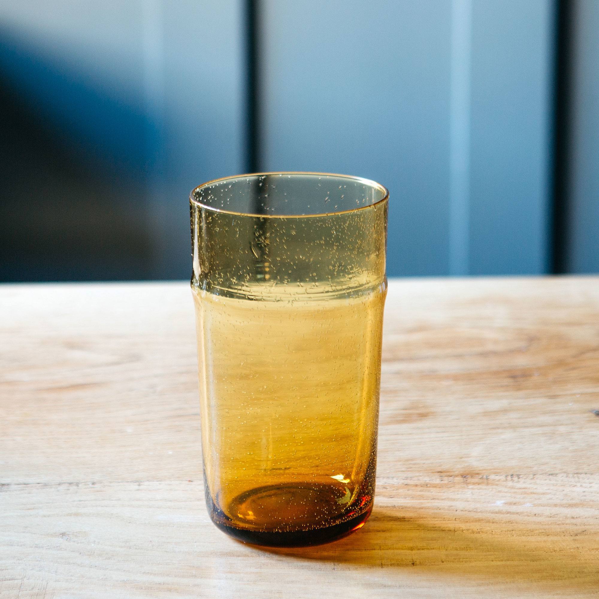 Photo of Graham and green amber glass tumbler