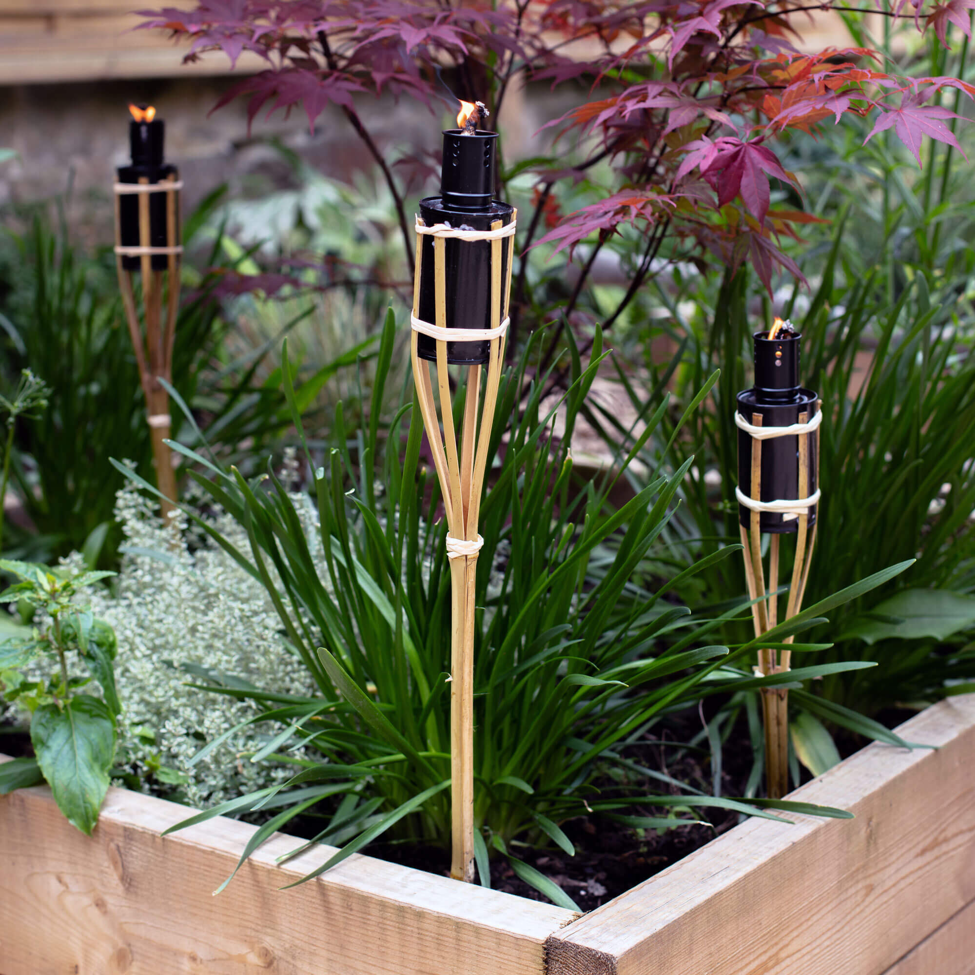 Read more about Graham and green set of three bamboo torches