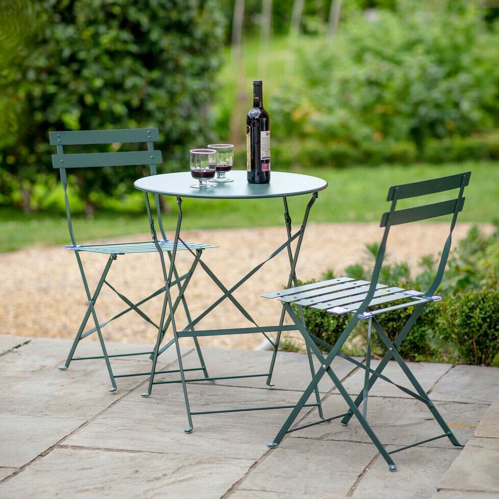 Graham And Green Forest Green Bistro Table Set