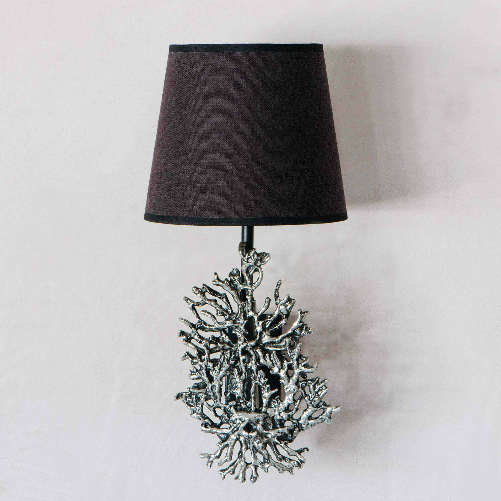 Graham And Green Antique Nickel Coral Wall Light