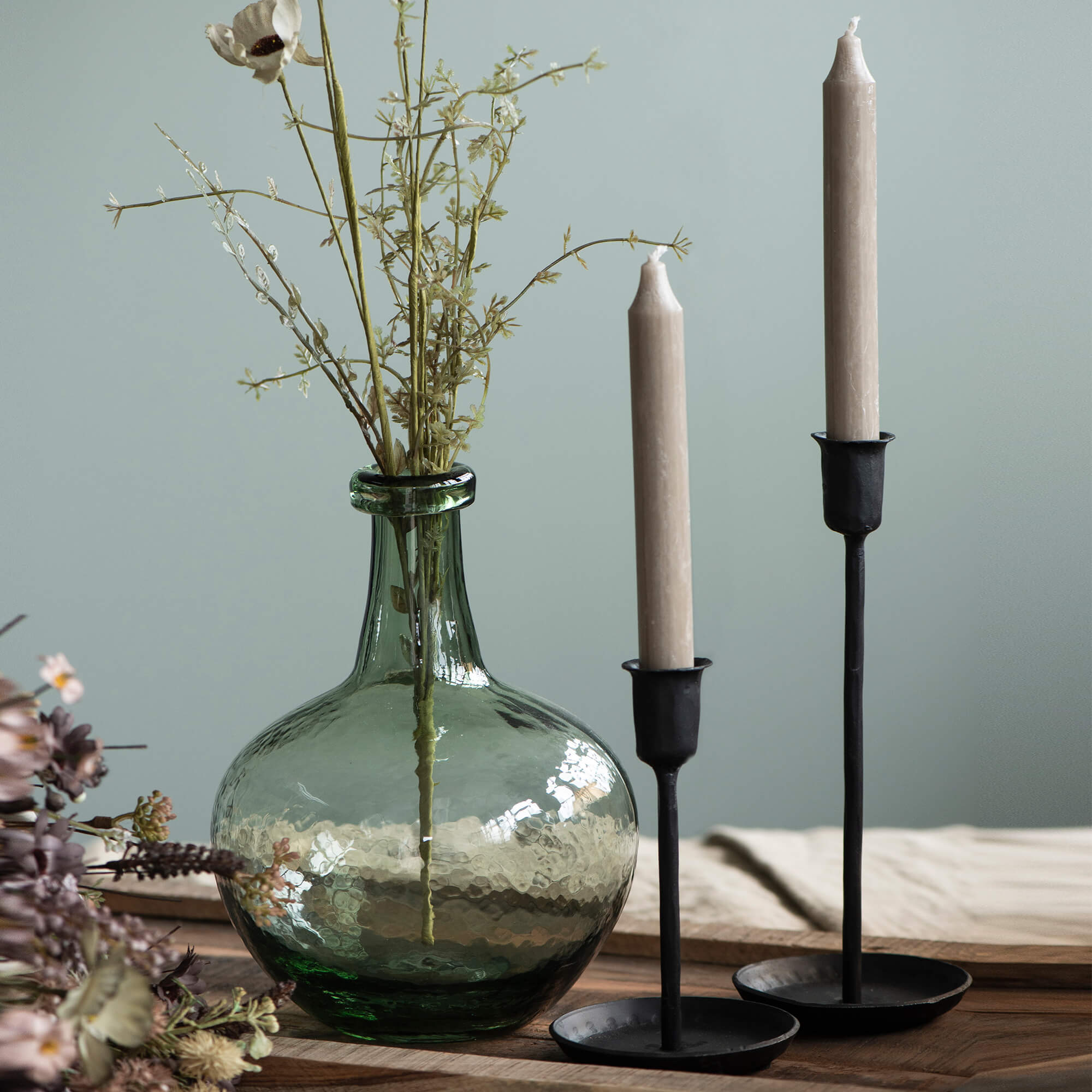 Photo of Graham and green large black iron candlestick