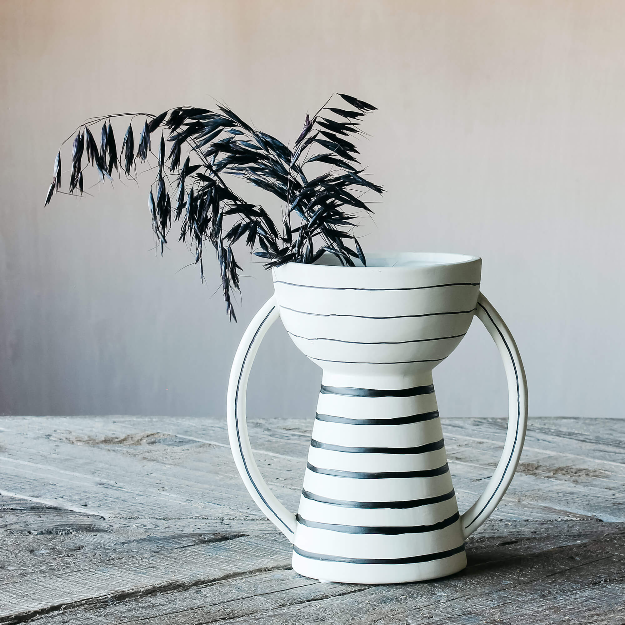 Read more about Graham and green round handle pinstripe vase