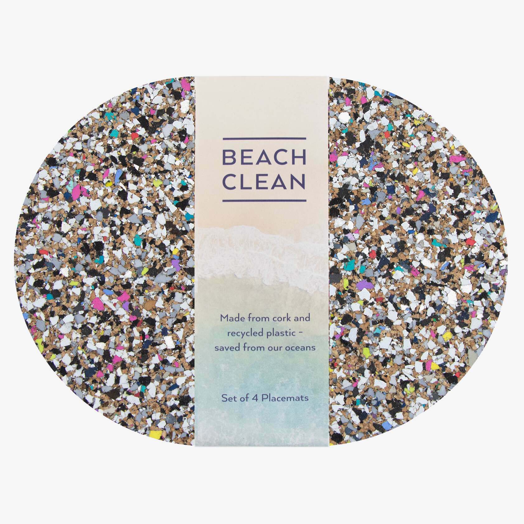 Photo of Graham and green set of four beach clean oval placemats