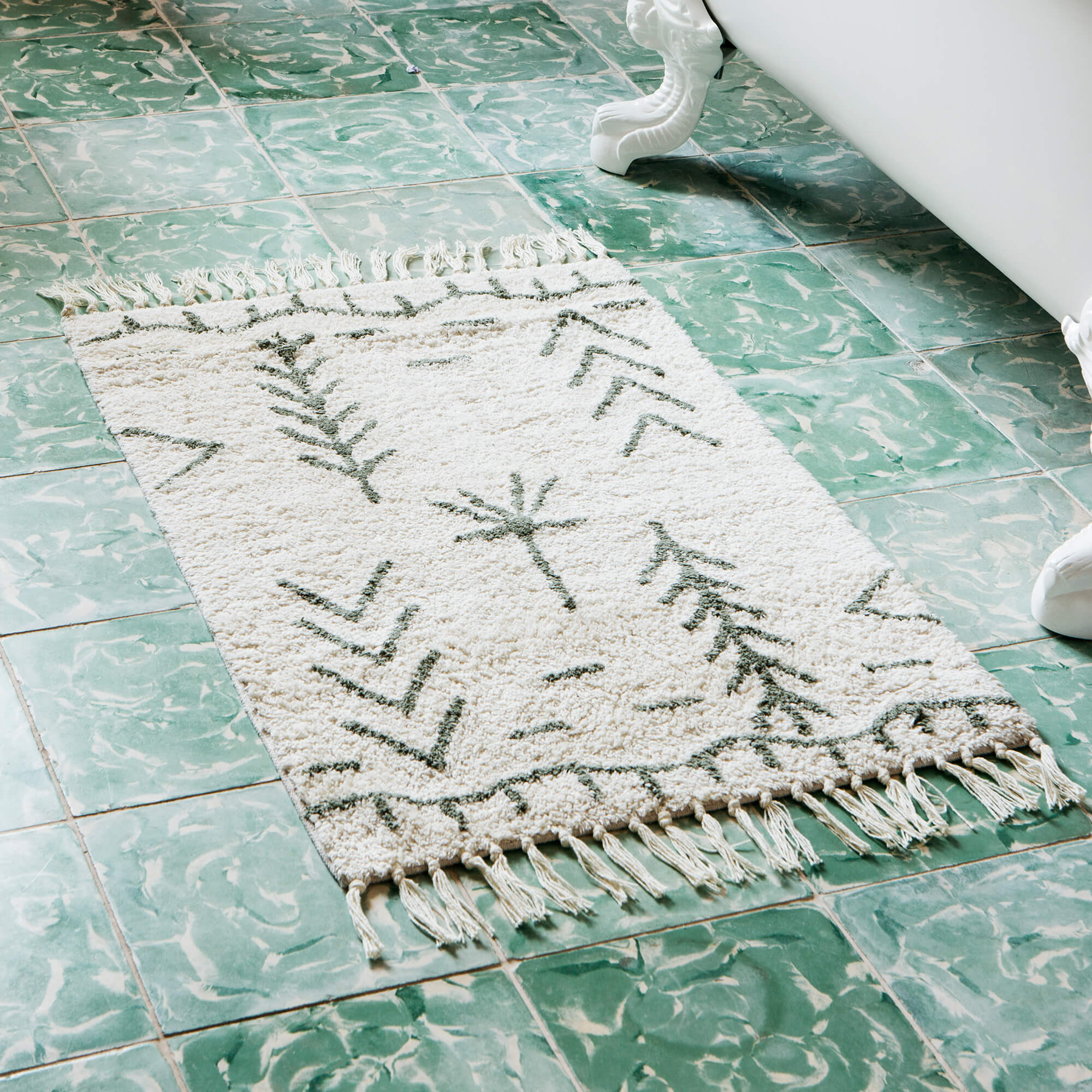 Read more about Graham and green green patterned bath mat