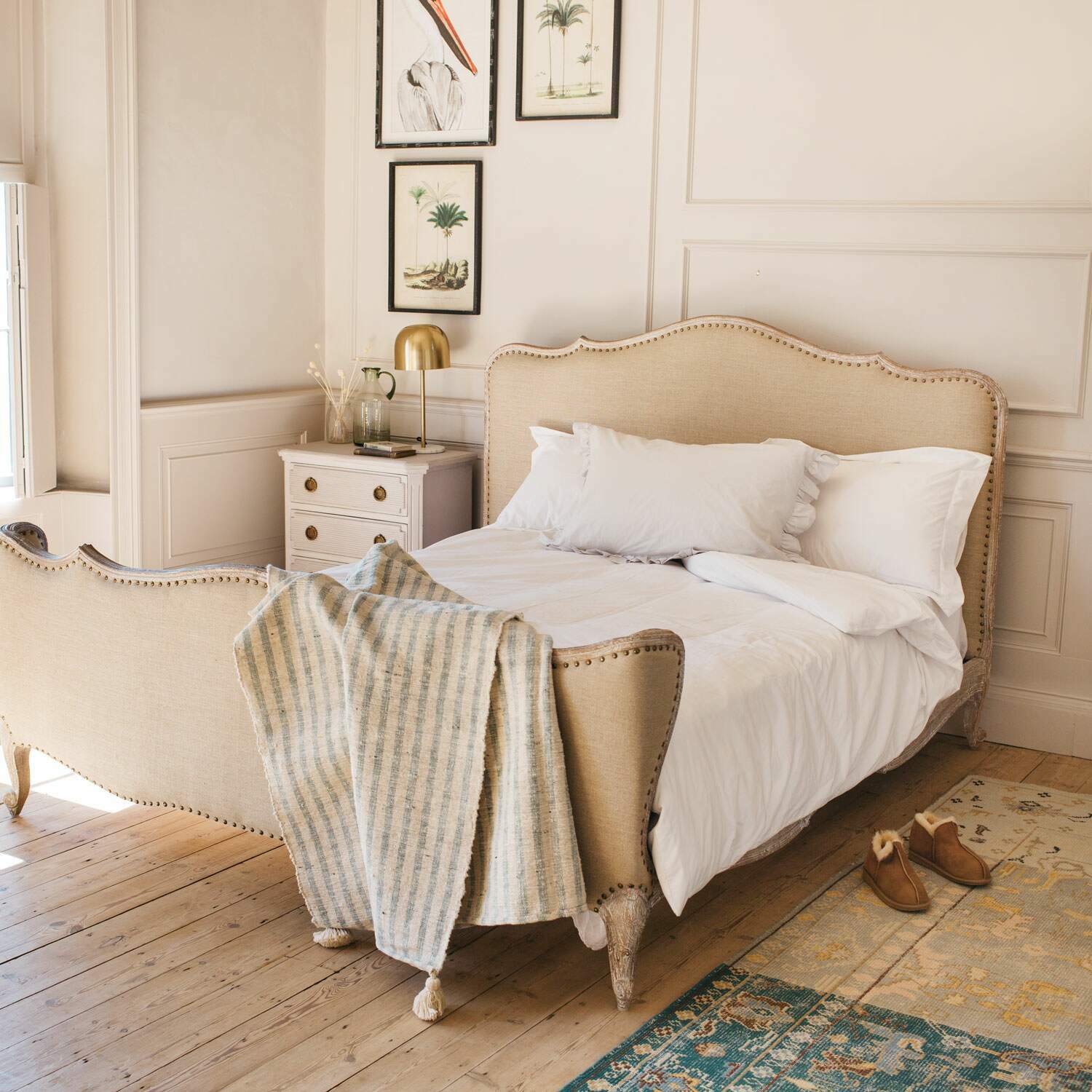 Read more about Graham and green evelyn natural linen super king size bed