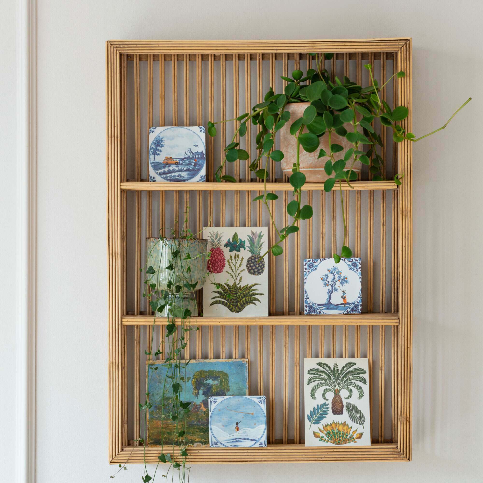 Read more about Graham and green rectangular bamboo shelving unit