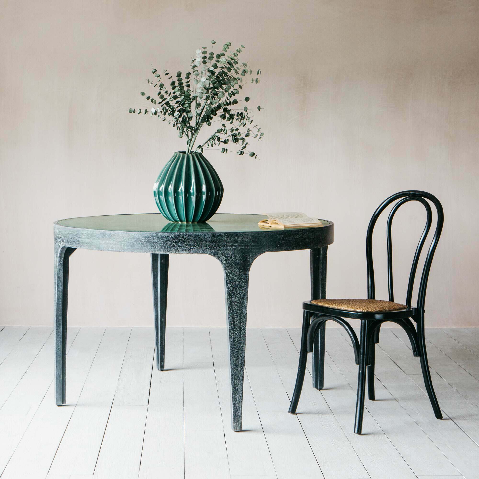 Read more about Graham and green delaney four seater green marble dining table
