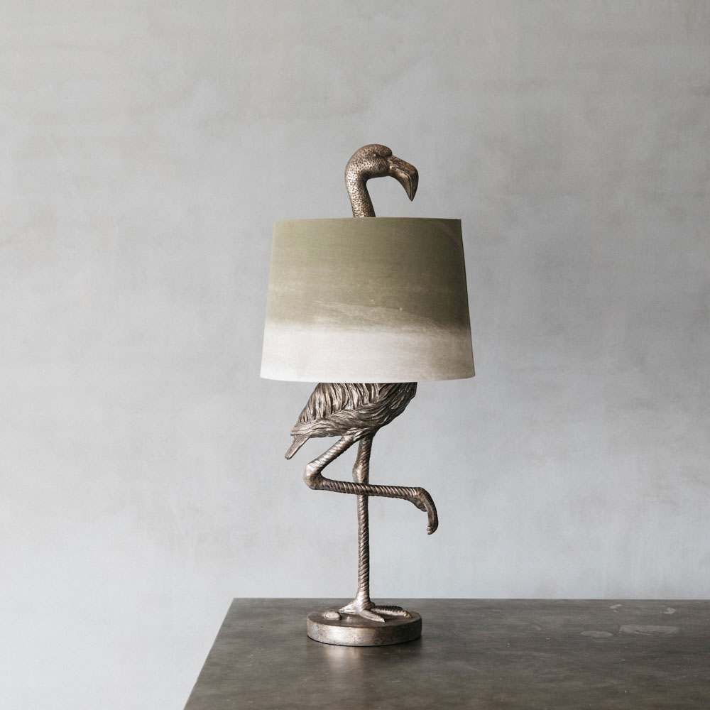An image of Silver Flamingo Table Lamp