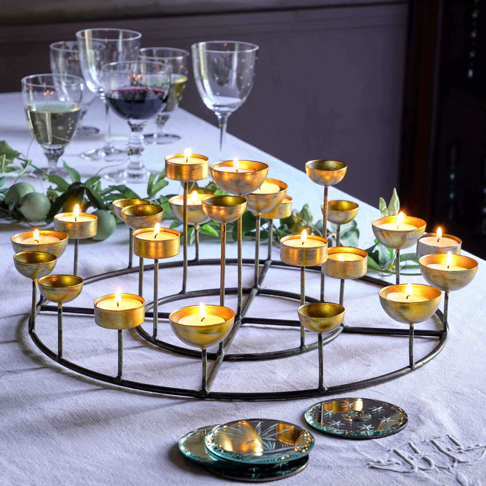 Read more about Graham and green round multi tea light holder
