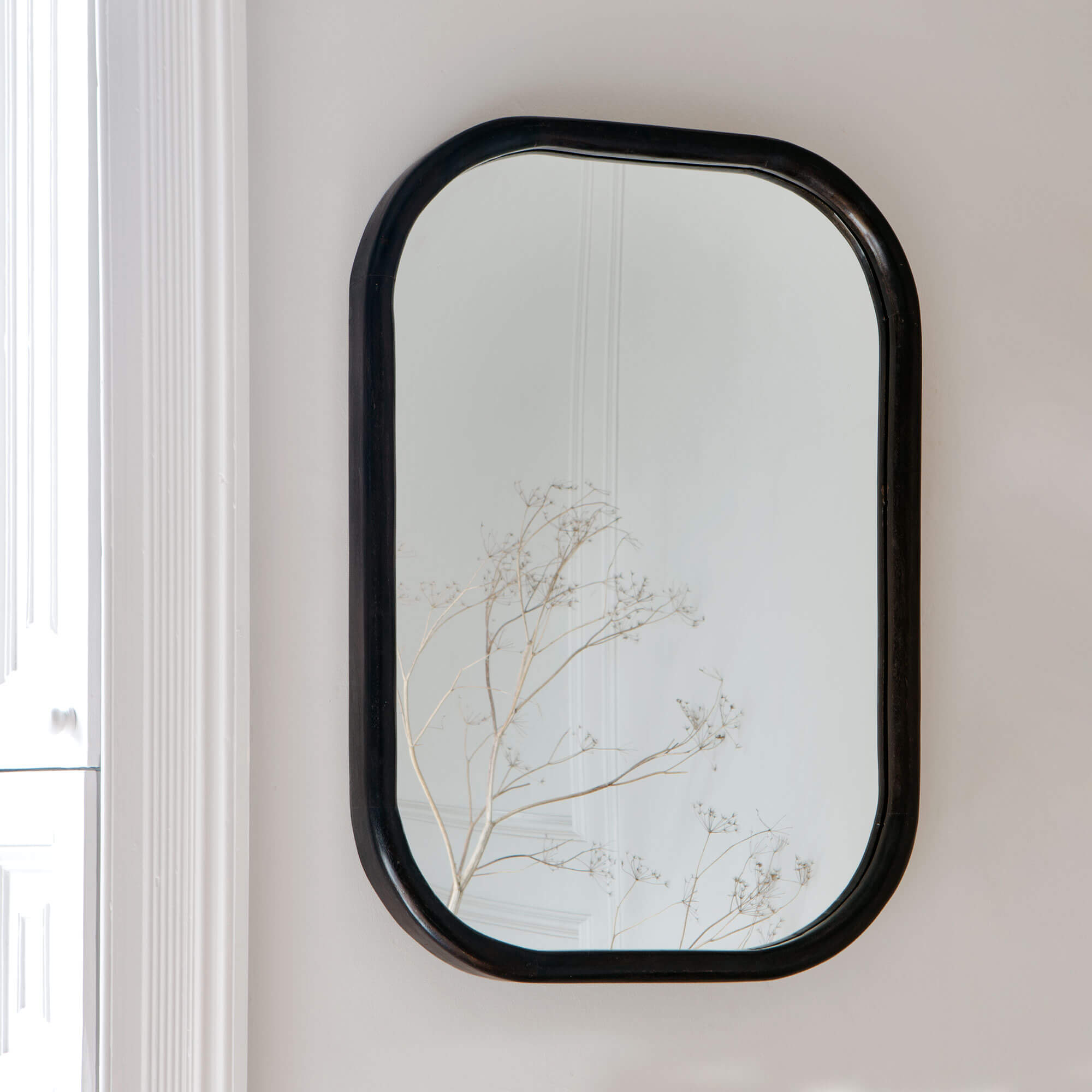 Read more about Graham and green walter small dark wood mirror