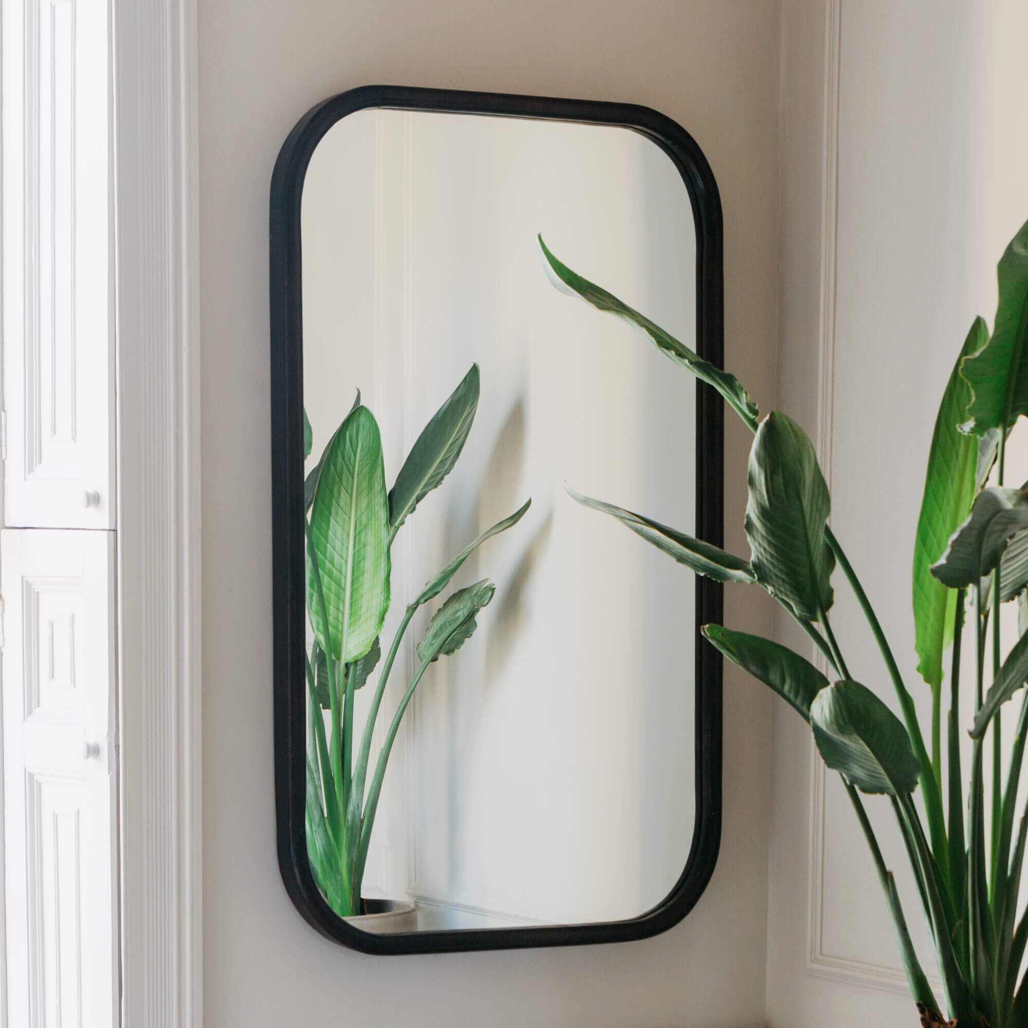 Read more about Graham and green walter dark wood wall mirror