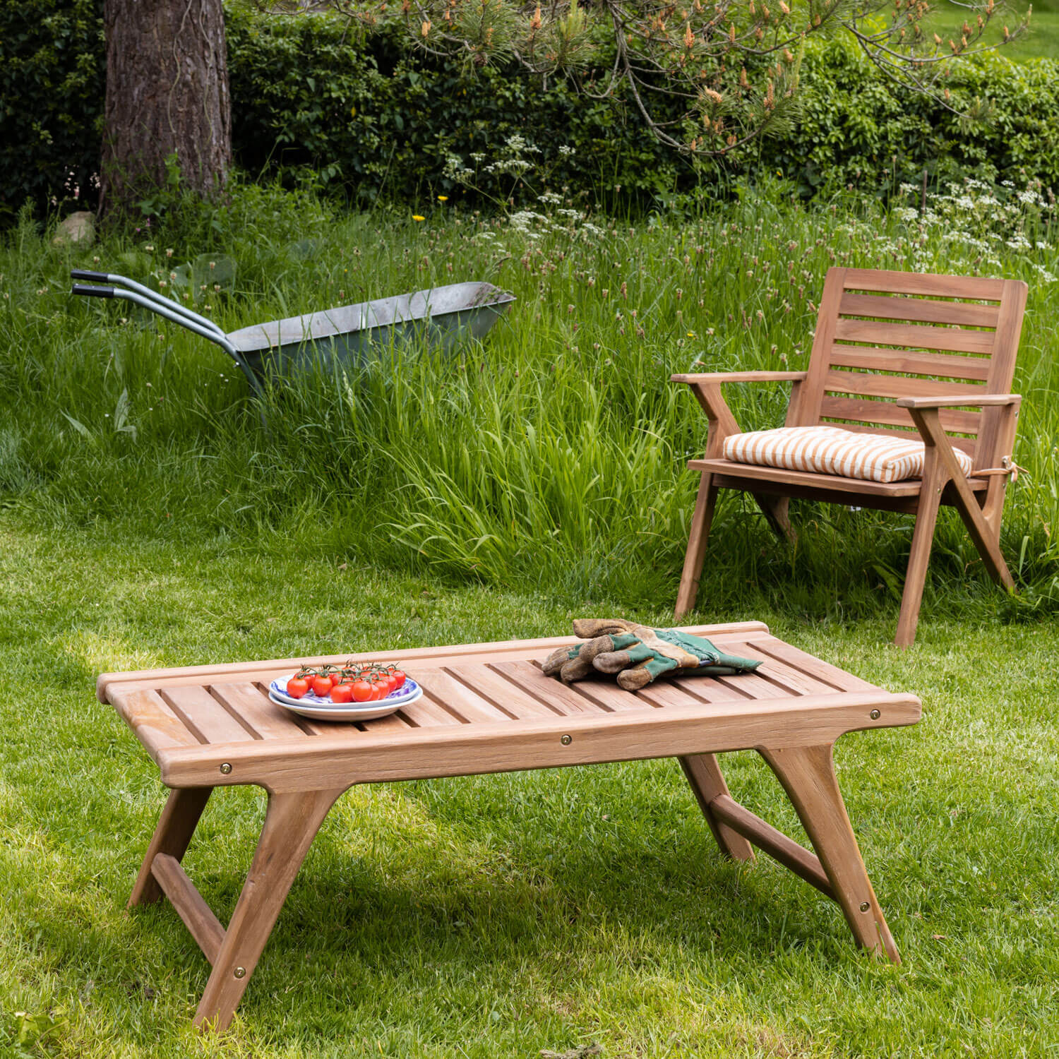 Photo of Graham and green teak outdoor coffee table
