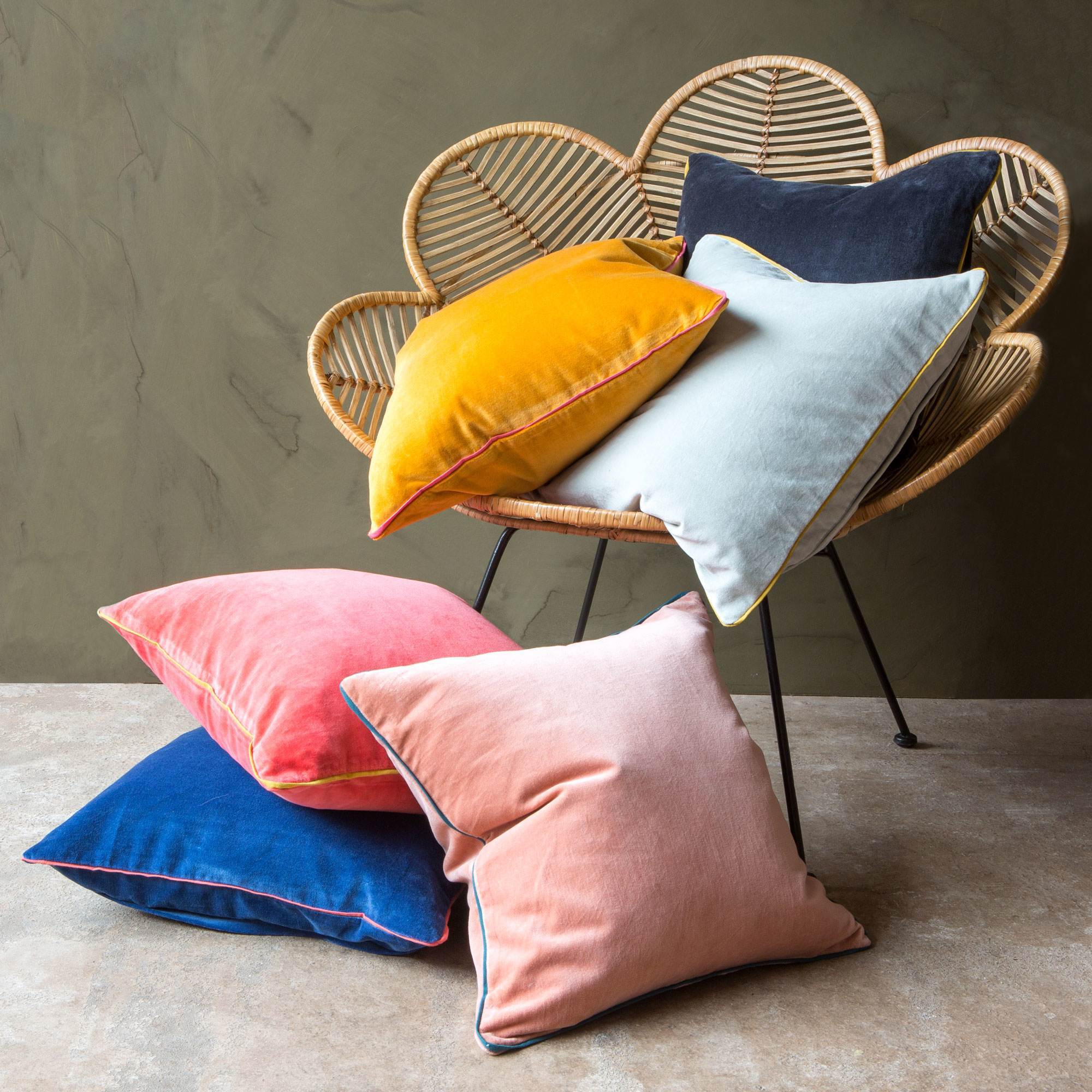 Amara Small Velvet Cushions | Graham 