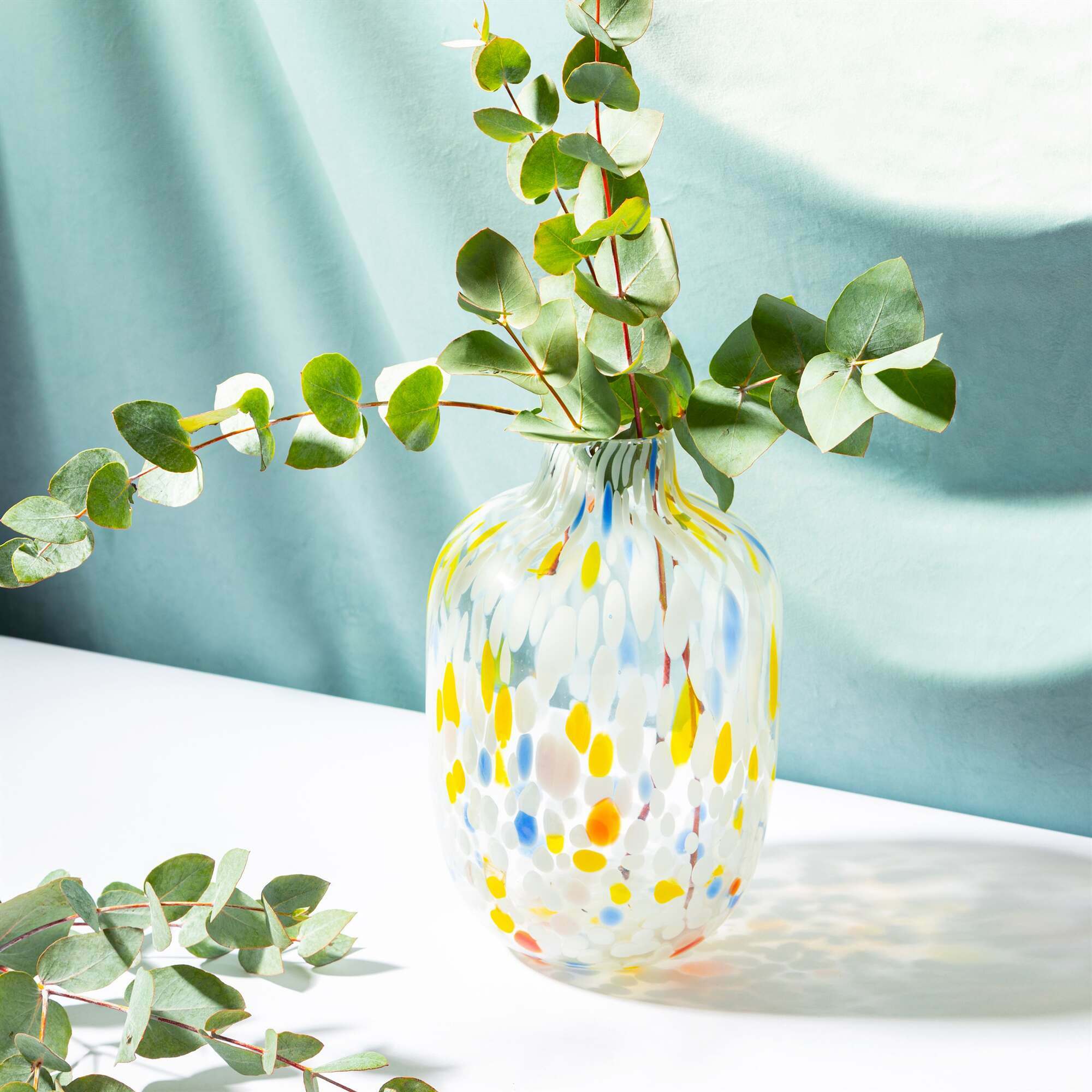Read more about Graham and green large rainbow speckled glass vase