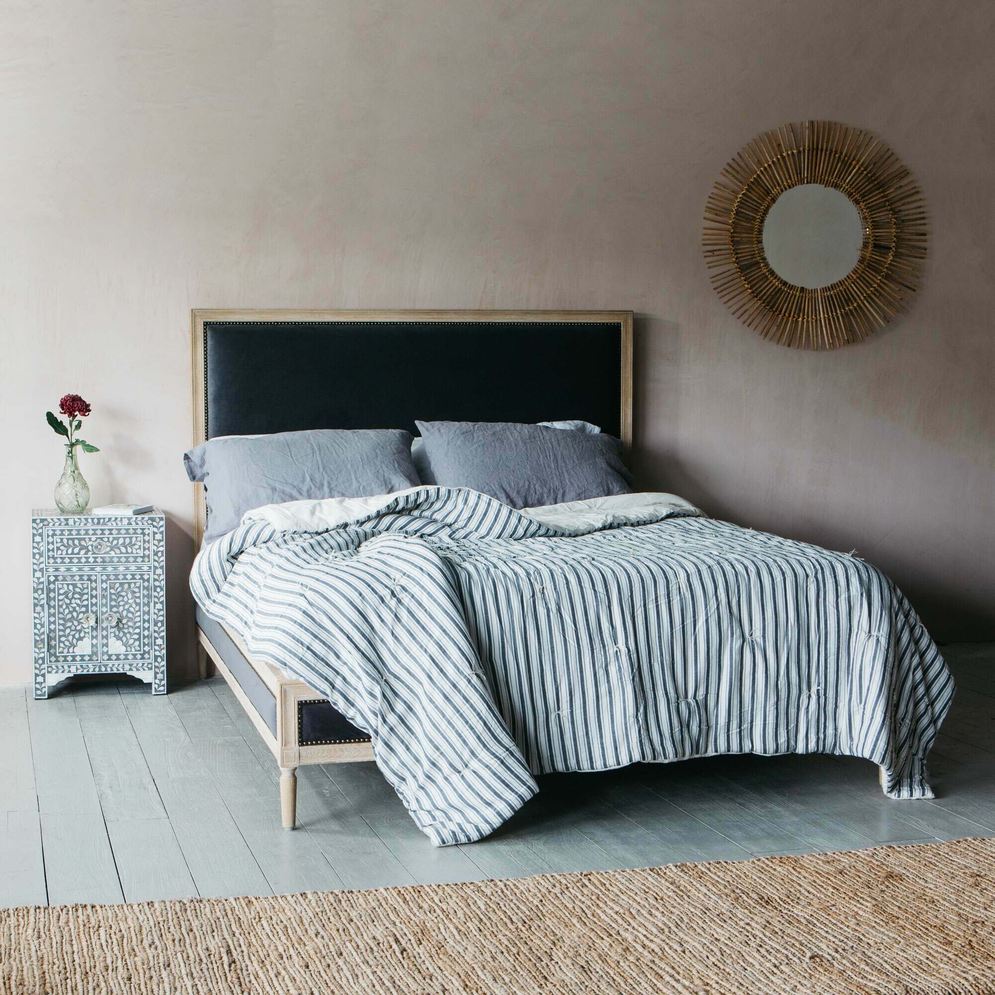 Read more about Graham and green luna grey velvet king size bed