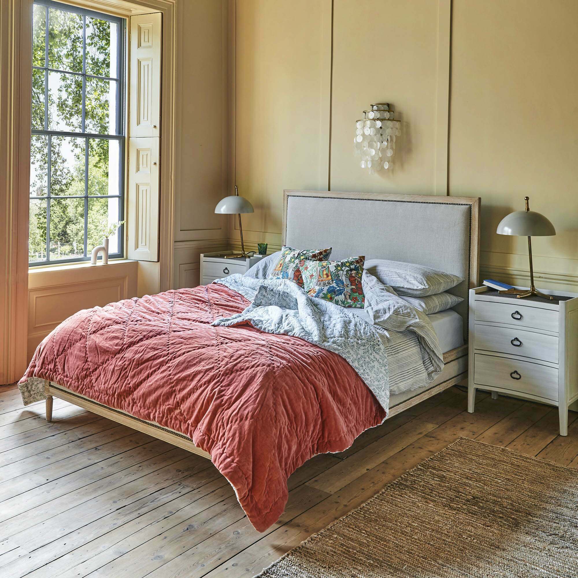 Read more about Graham and green luna natural linen super king size bed