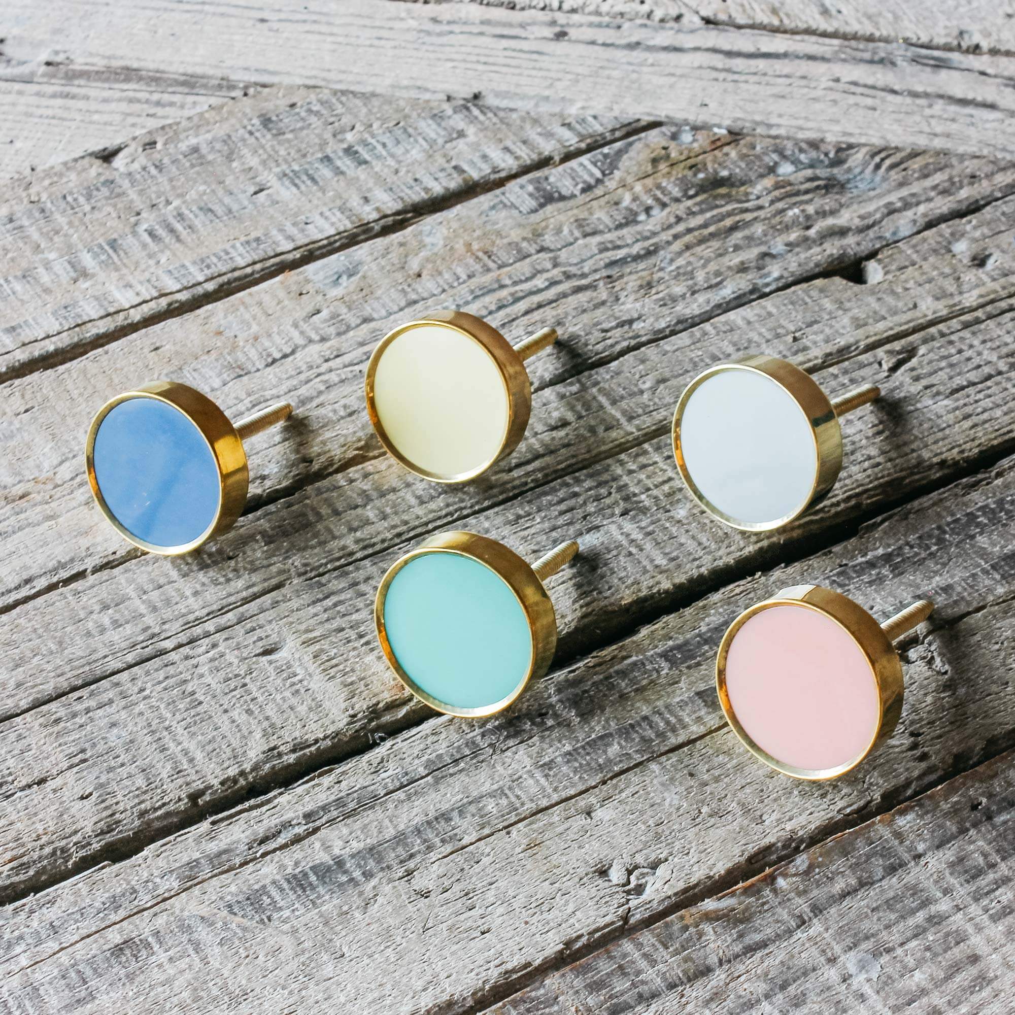 Read more about Graham and green round pink and brass drawer knob