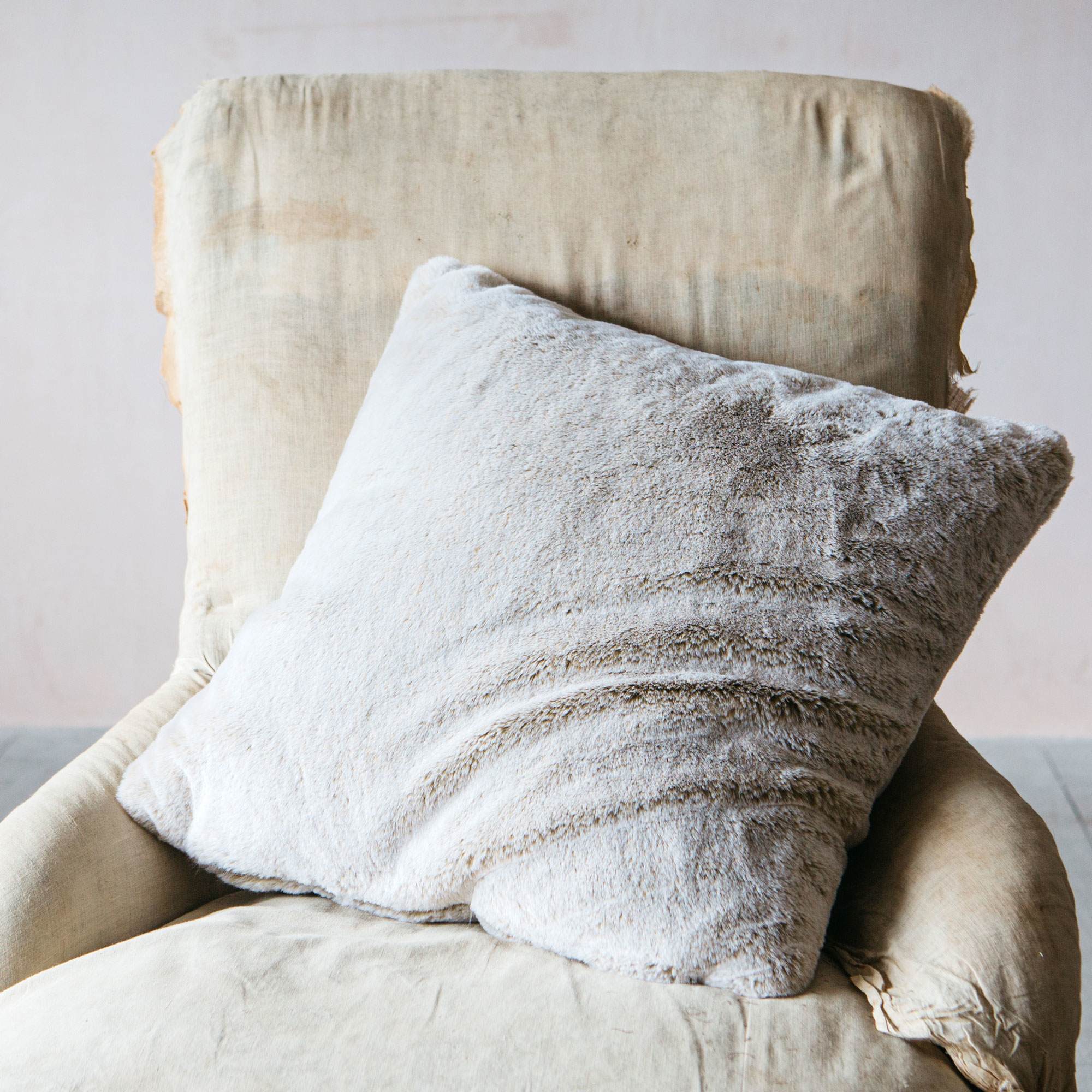 Read more about Graham and green caramel tipped faux fur cushion