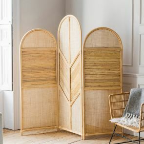 Divide your room in style with our collection of linen and rattan room dividers to suit every style.