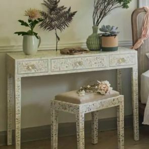 Prepare for the day in style with one of our dressing tables from luxury Maxi mother of pearl dressing tables to our classic wooden Gracie dressing table.