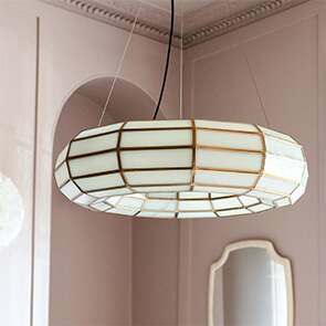 Discover the eclectic elegance of our range of chandeliers from art deco inspired to boho style